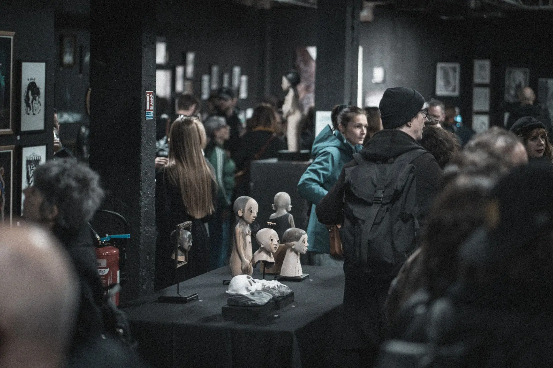 Visiteur-euses de l'exposition